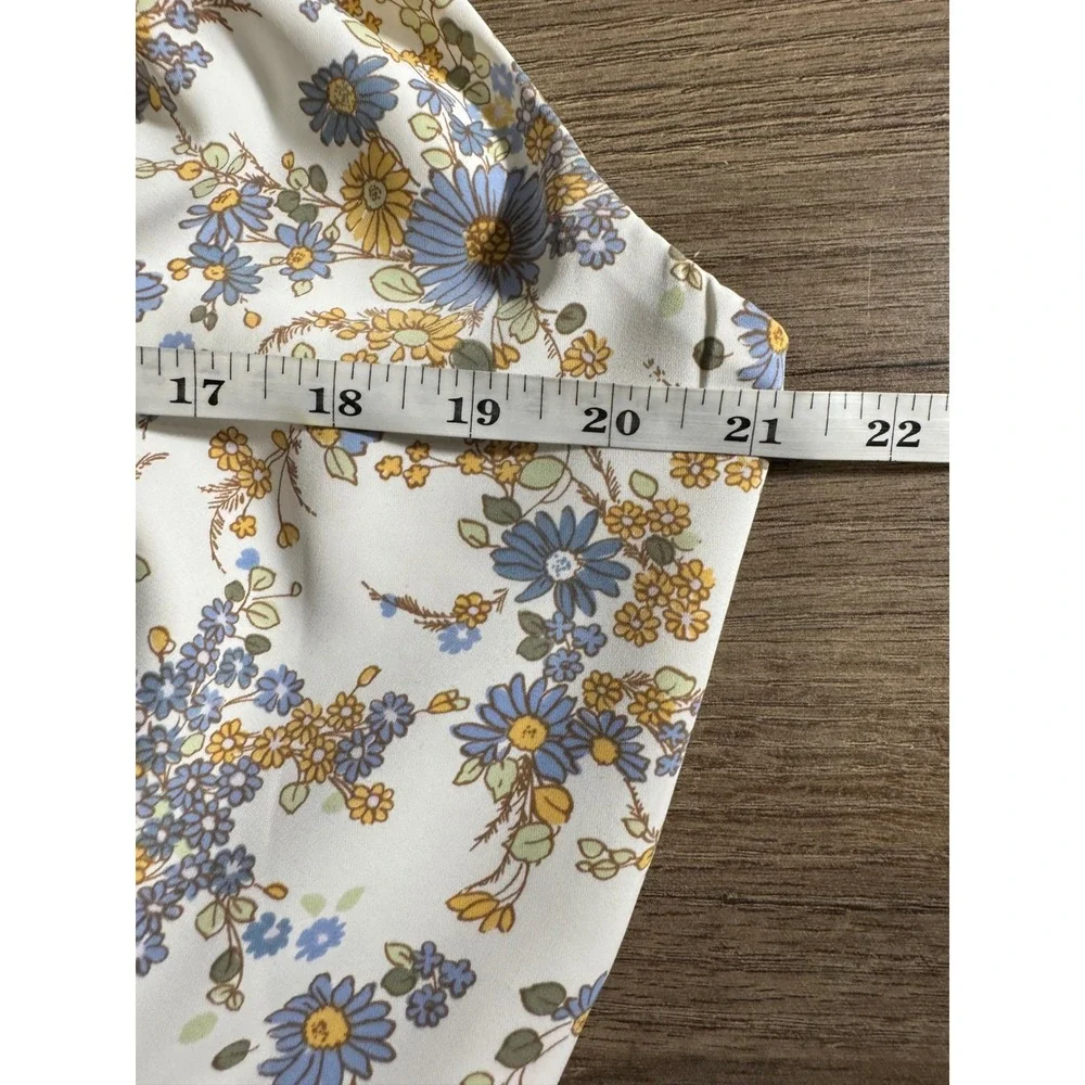 Abercrombie Fitch Floral Maxi Dress NWT Tie Front Womens XLT tall‎ leg slit